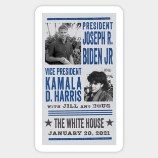 Joe Biden and Kamala Harris Gig Poster Sticker